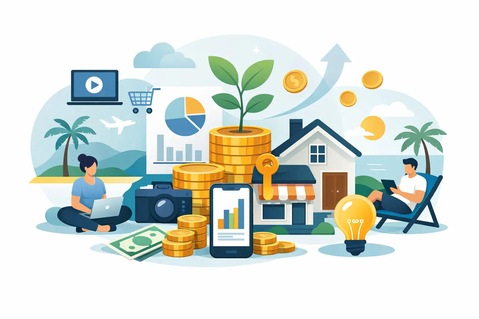 7 beste inkomstenbronnen zonder personeel